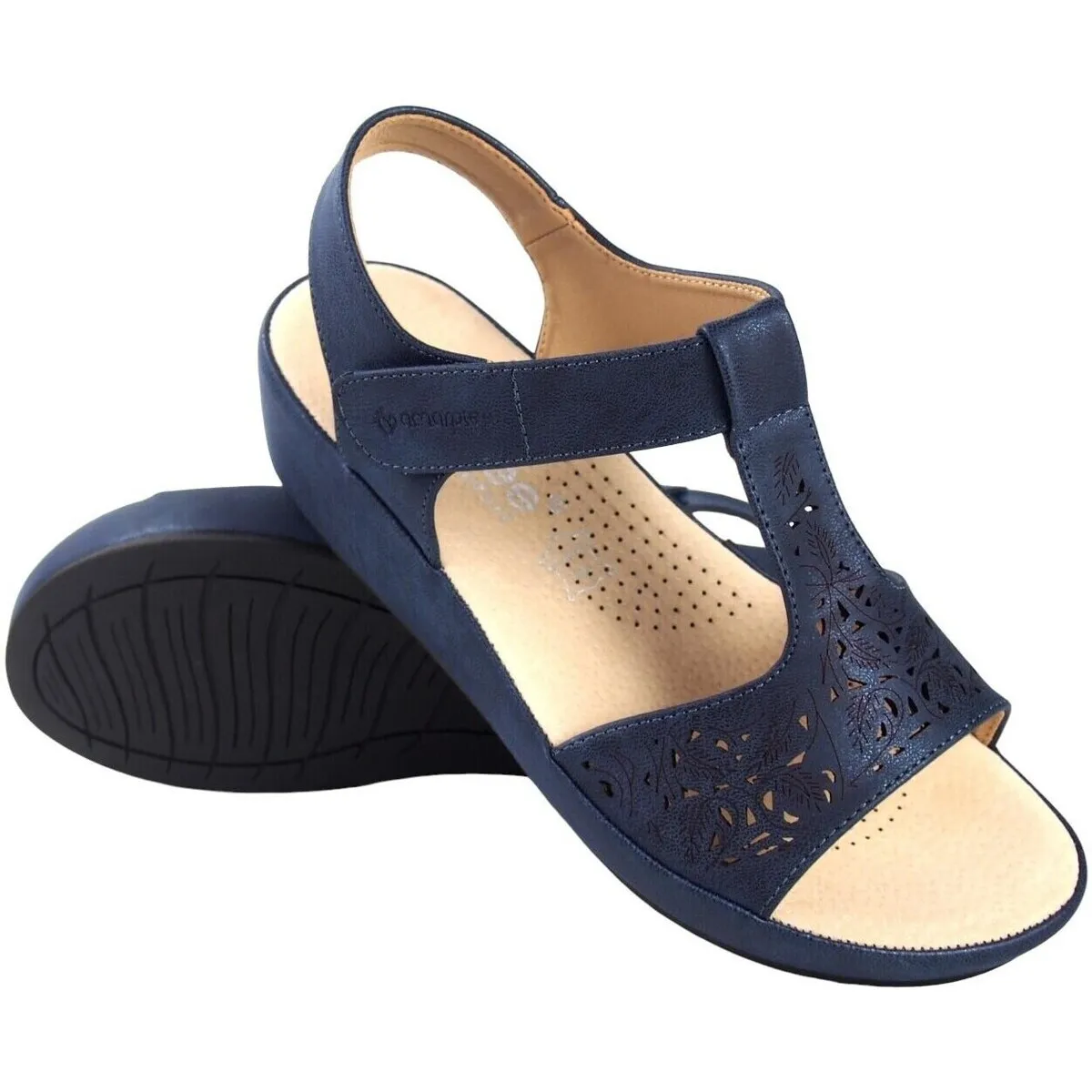 Sandalia señora  23586 abz azul