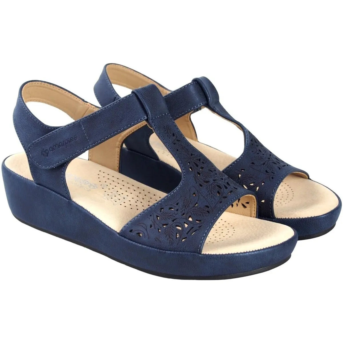 Sandalia señora  23586 abz azul