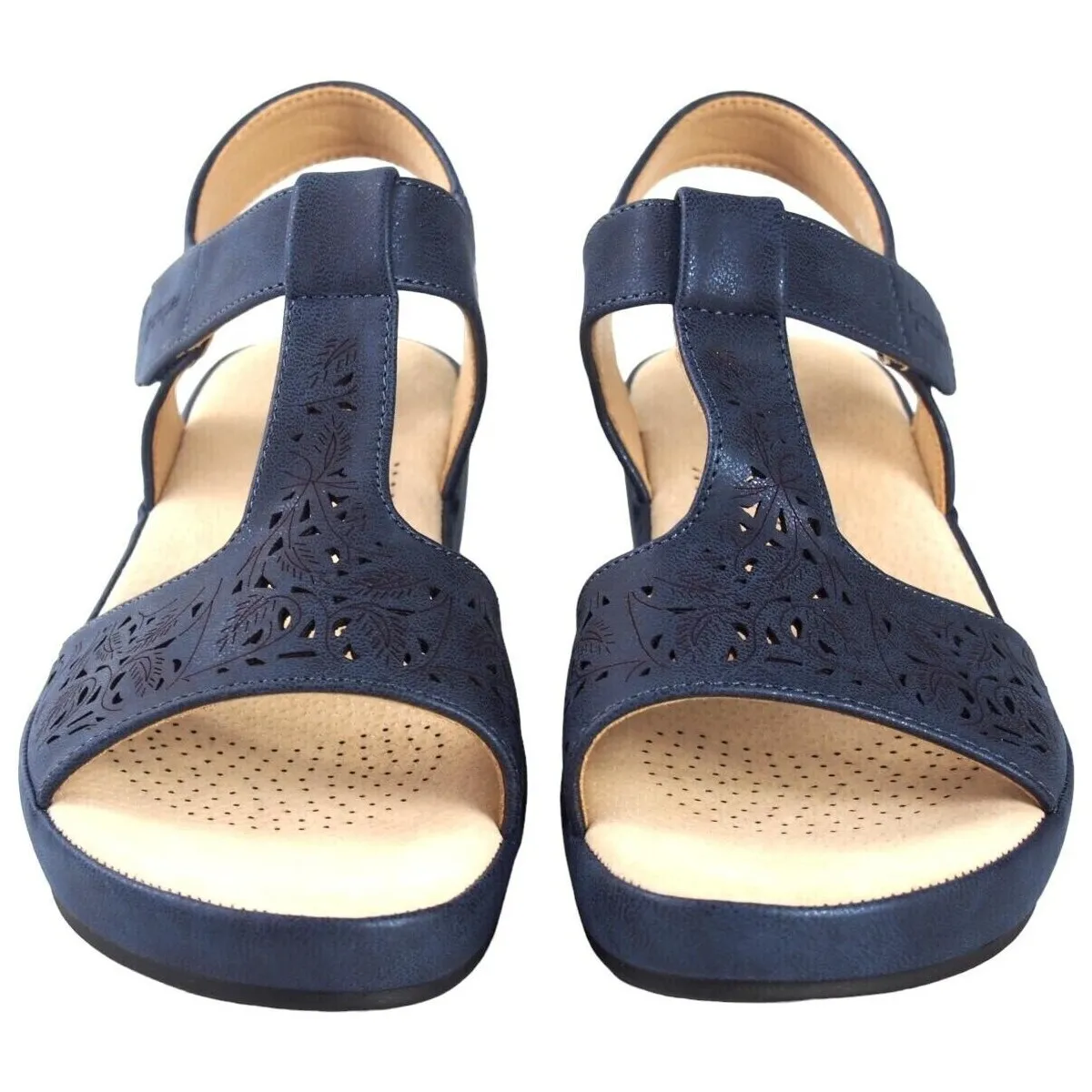 Sandalia señora  23586 abz azul