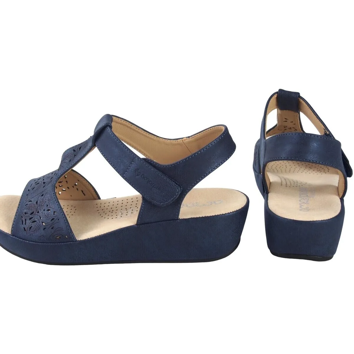 Sandalia señora  23586 abz azul