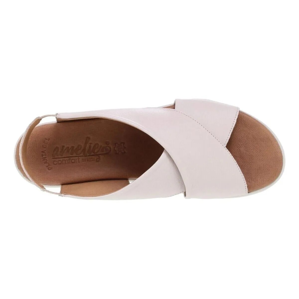 Sandalias beige de piel by