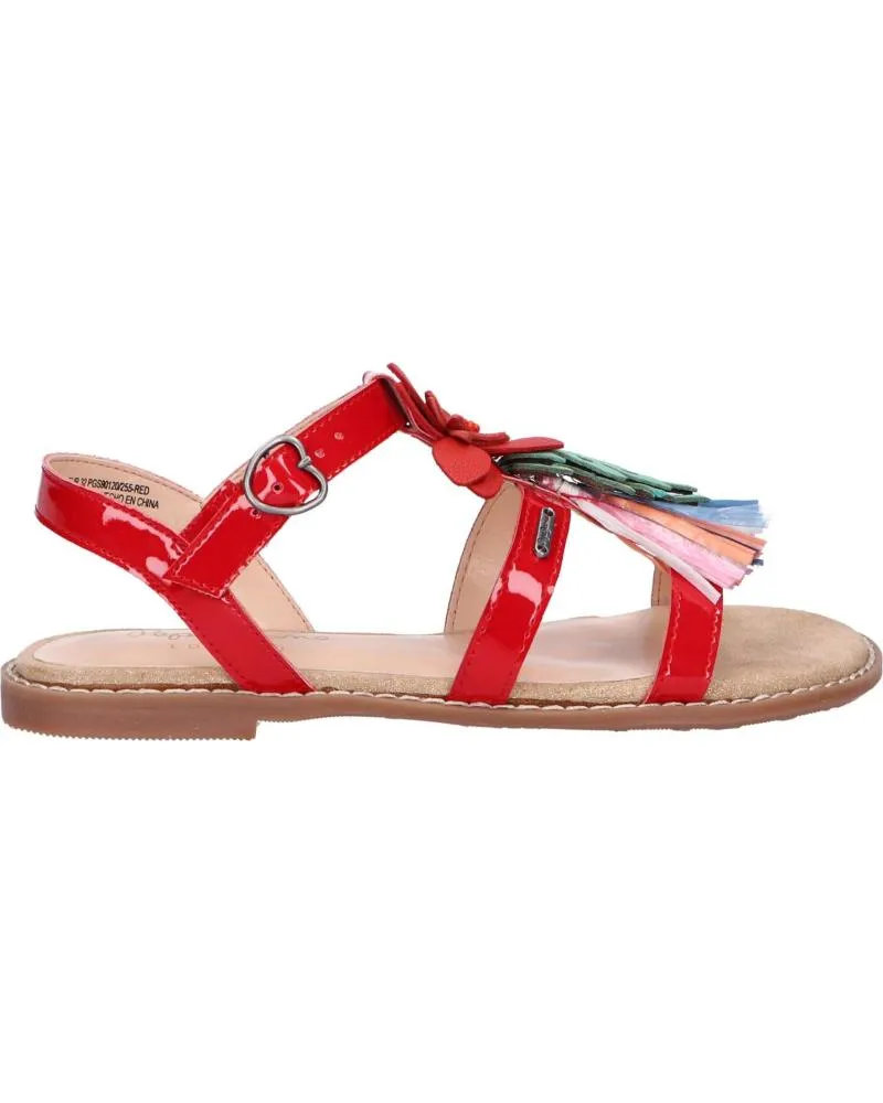 Sandalias de Mujer y Niña PEPE JEANS PGS90120 ELSA FLOWER 255 RED
