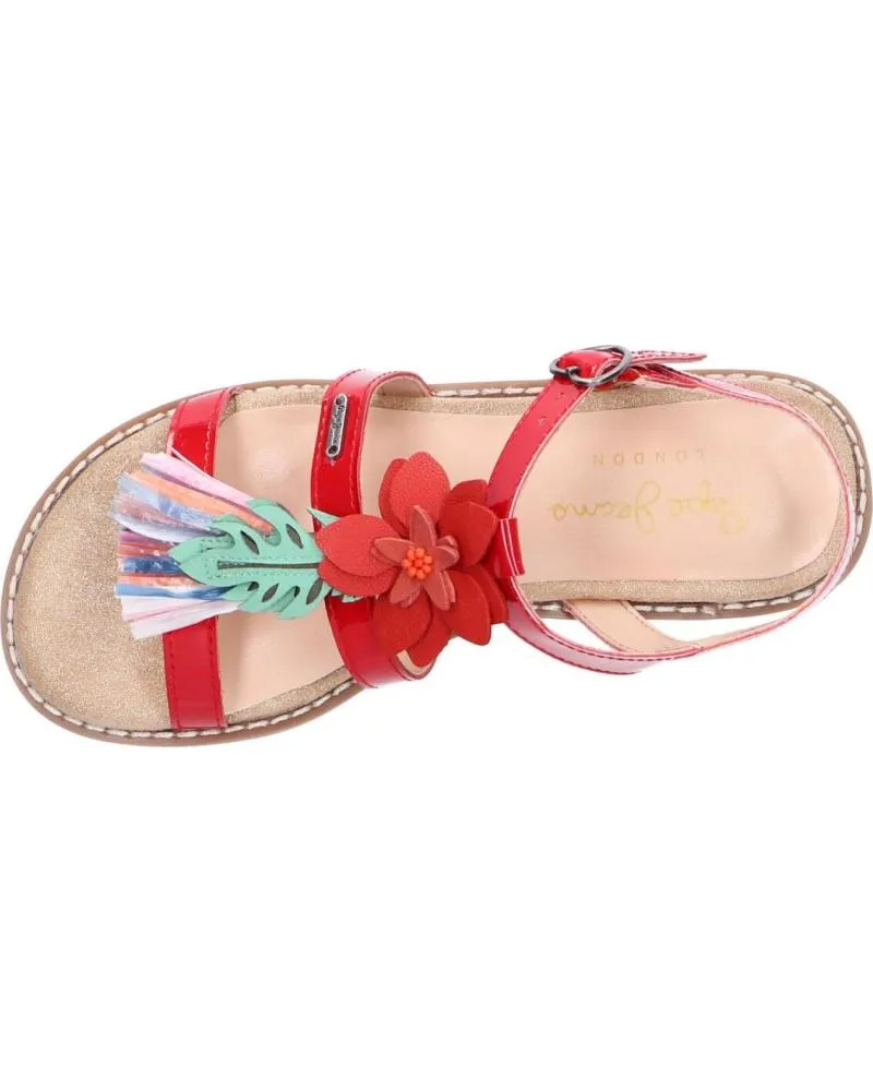 Sandalias de Mujer y Niña PEPE JEANS PGS90120 ELSA FLOWER 255 RED