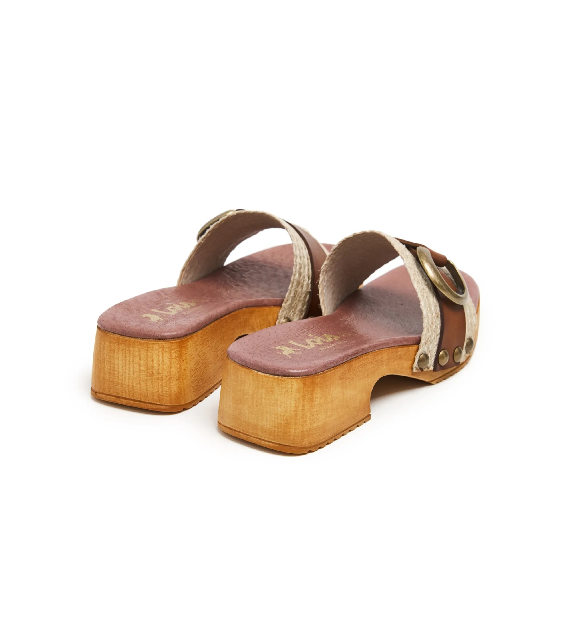 Sandalias de piel 74360 beige