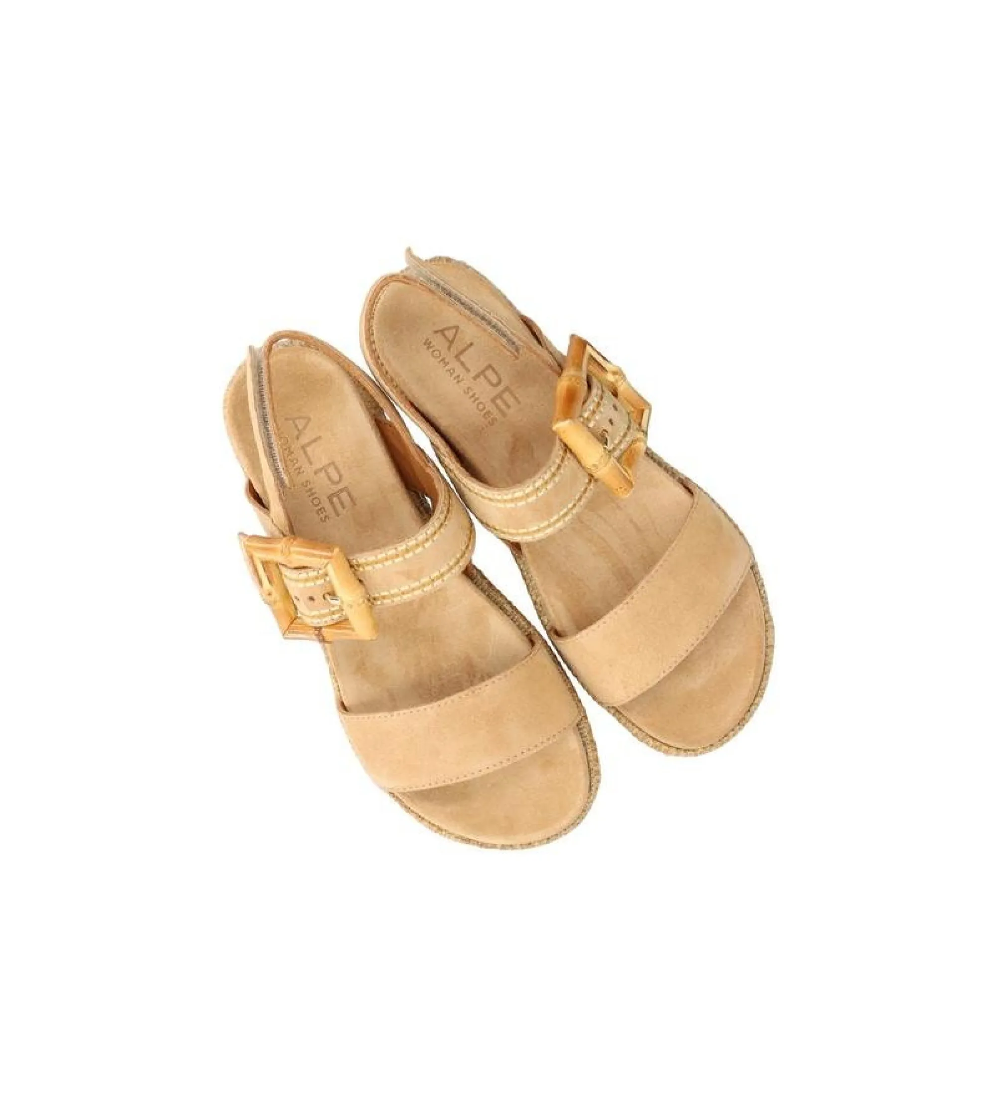 Sandalias de piel Bali beige