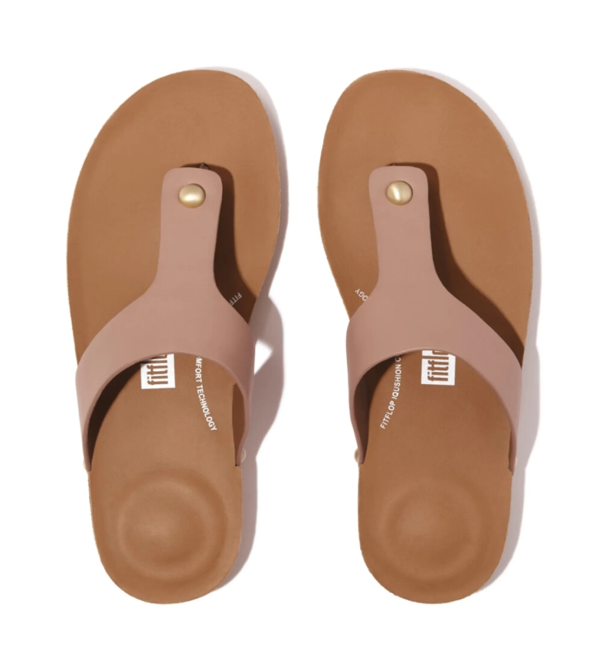 Sandalias de piel iQushion beige