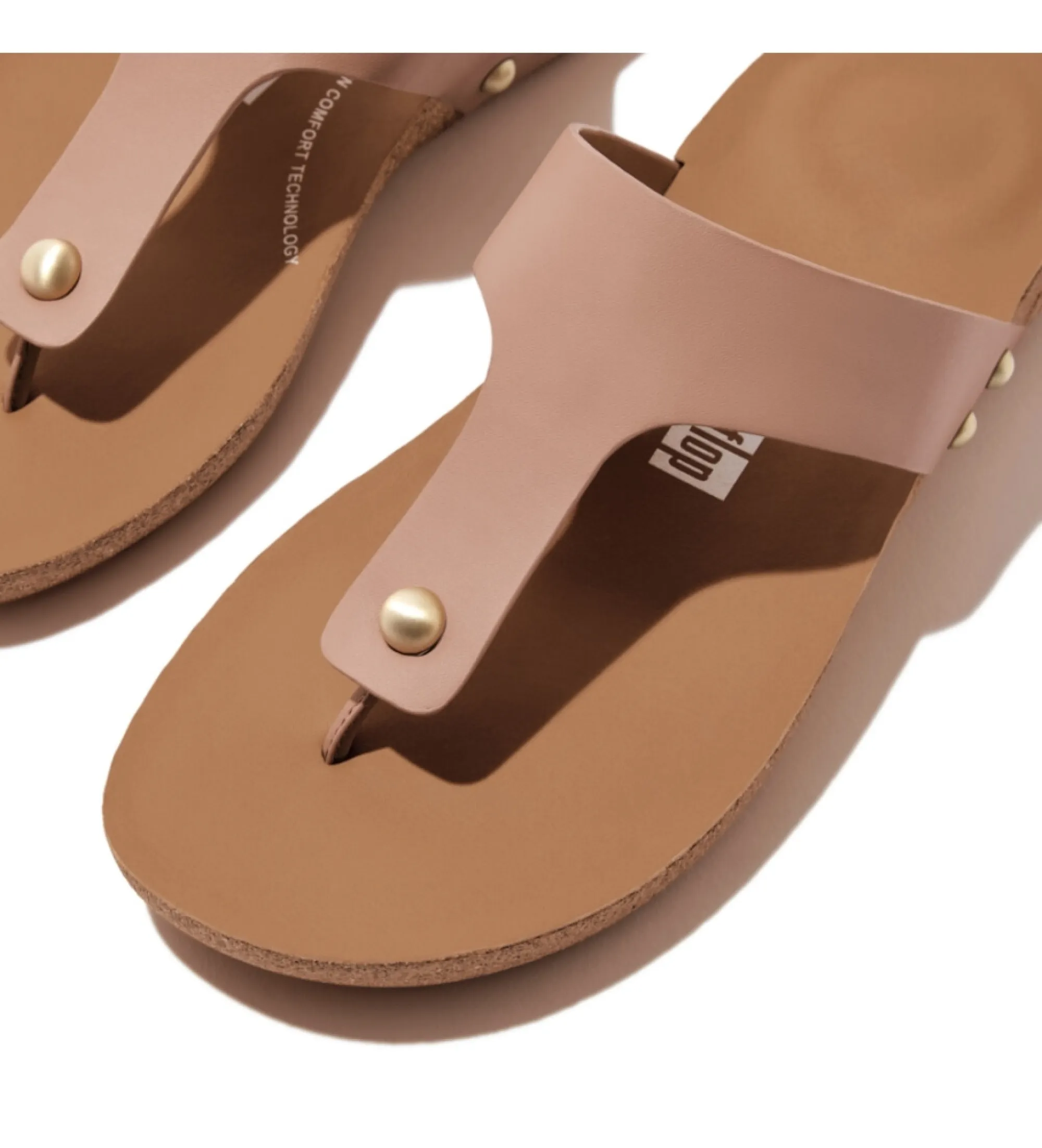Sandalias de piel iQushion beige