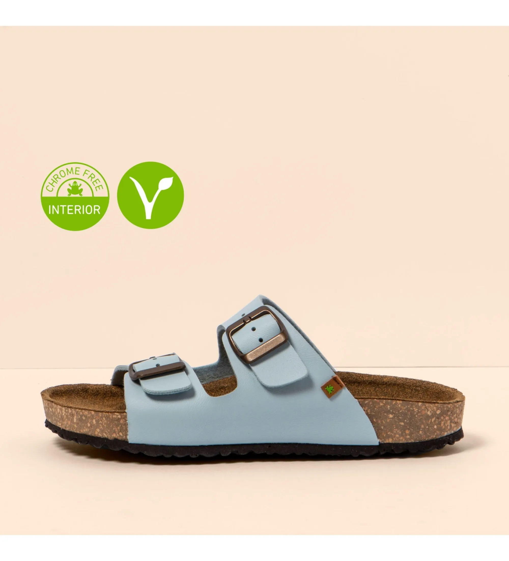 Sandalias de Piel Ne50 Waraji azul