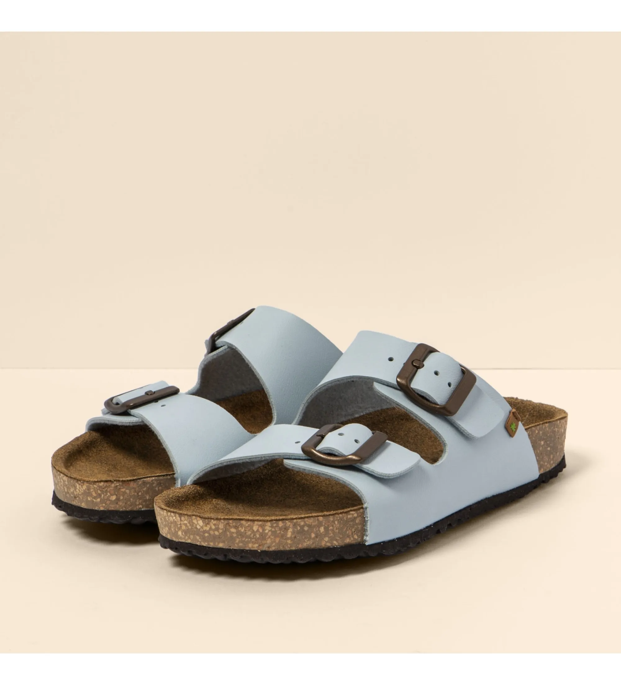Sandalias de Piel Ne50 Waraji azul