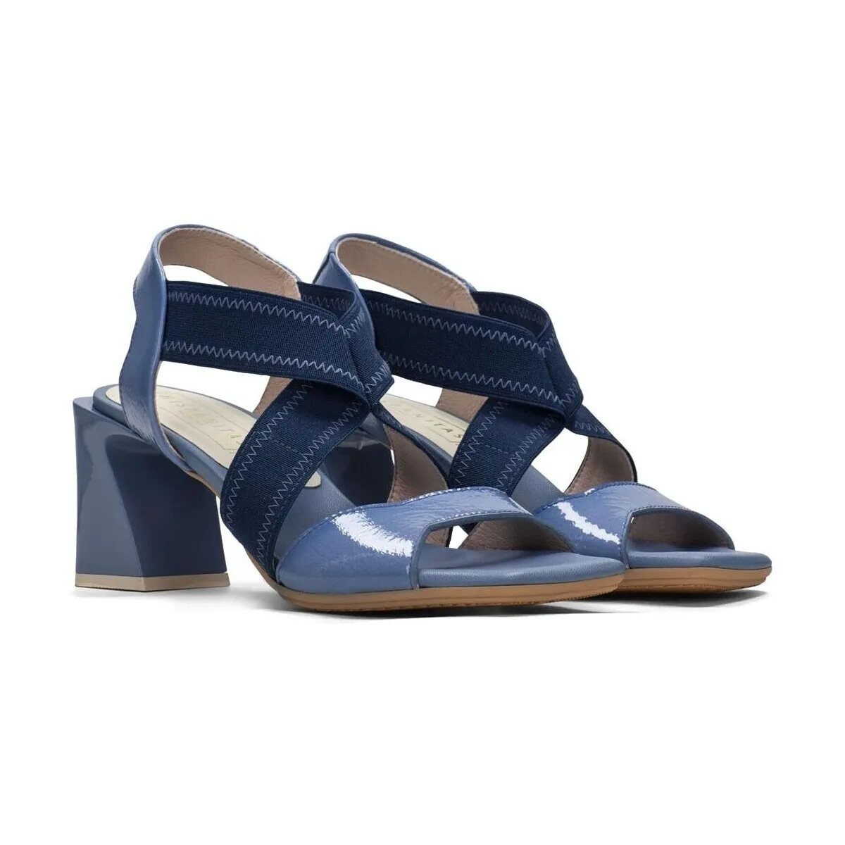 SANDALIAS DE TACÓN AZUL  MALLORCA HV243328