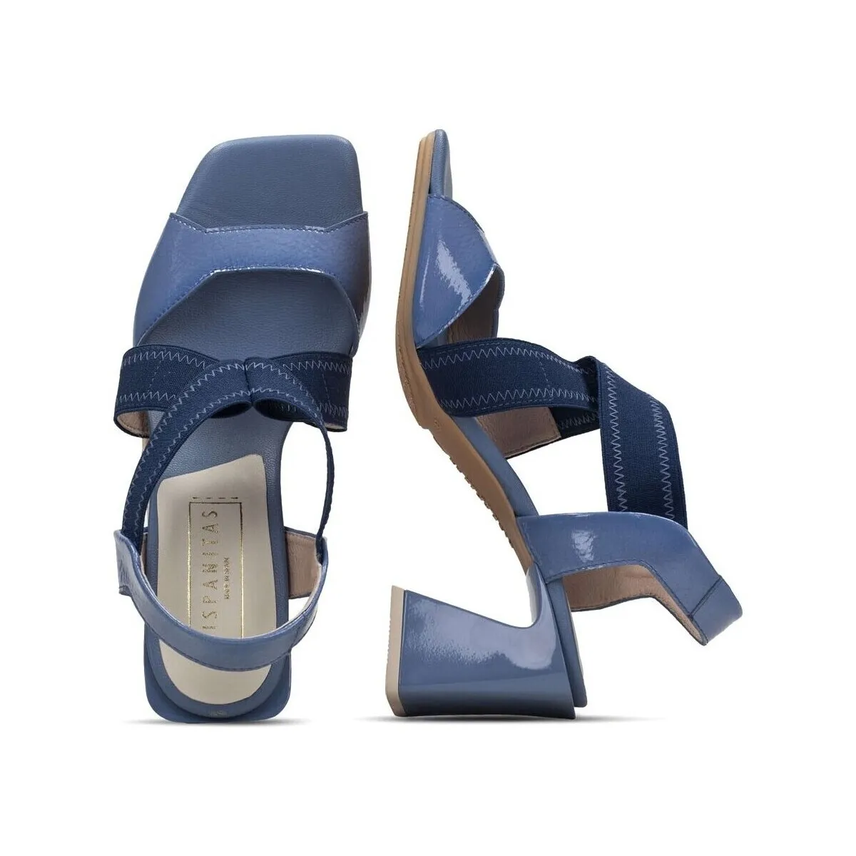 SANDALIAS DE TACÓN AZUL  MALLORCA HV243328
