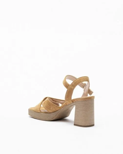 Sandalias de tacón alto Dei Colli 1Grape 100 Camel