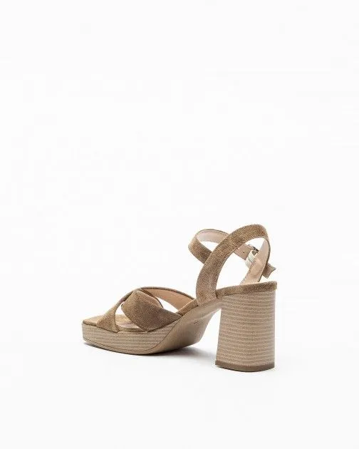 Sandalias de tacón alto Dei Colli 1Grape 100 gris pardo