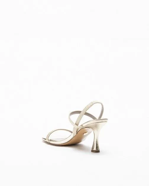SANDALIAS DE TACóN ALTO GLOSS 91825 DORADO