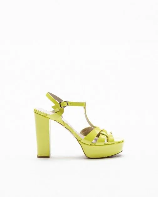 Sandalias de tacón alto PROF 9438 Amarillo