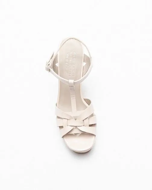 Sandalias de tacón alto PROF 9438 Beige