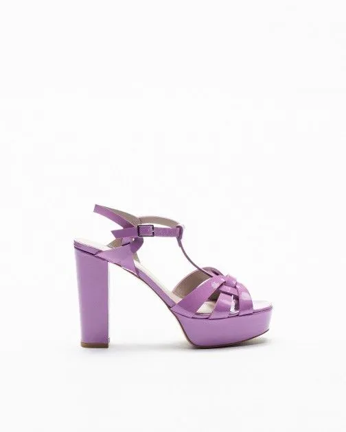 Sandalias de tacón alto PROF 9438 Morado