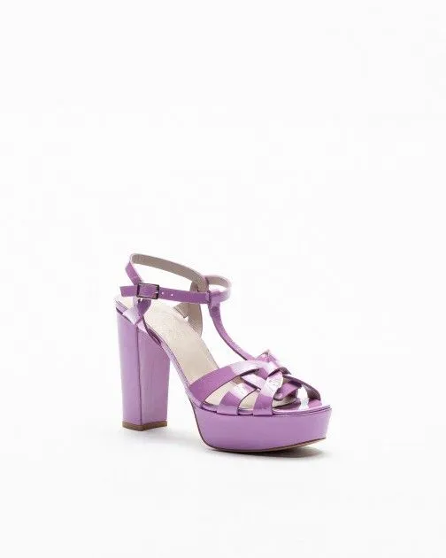 Sandalias de tacón alto PROF 9438 Morado