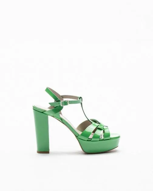 Sandalias de tacón alto PROF 9438 Verde