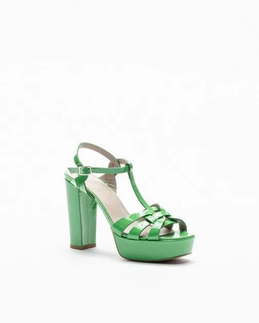Sandalias de tacón alto PROF 9438 Verde