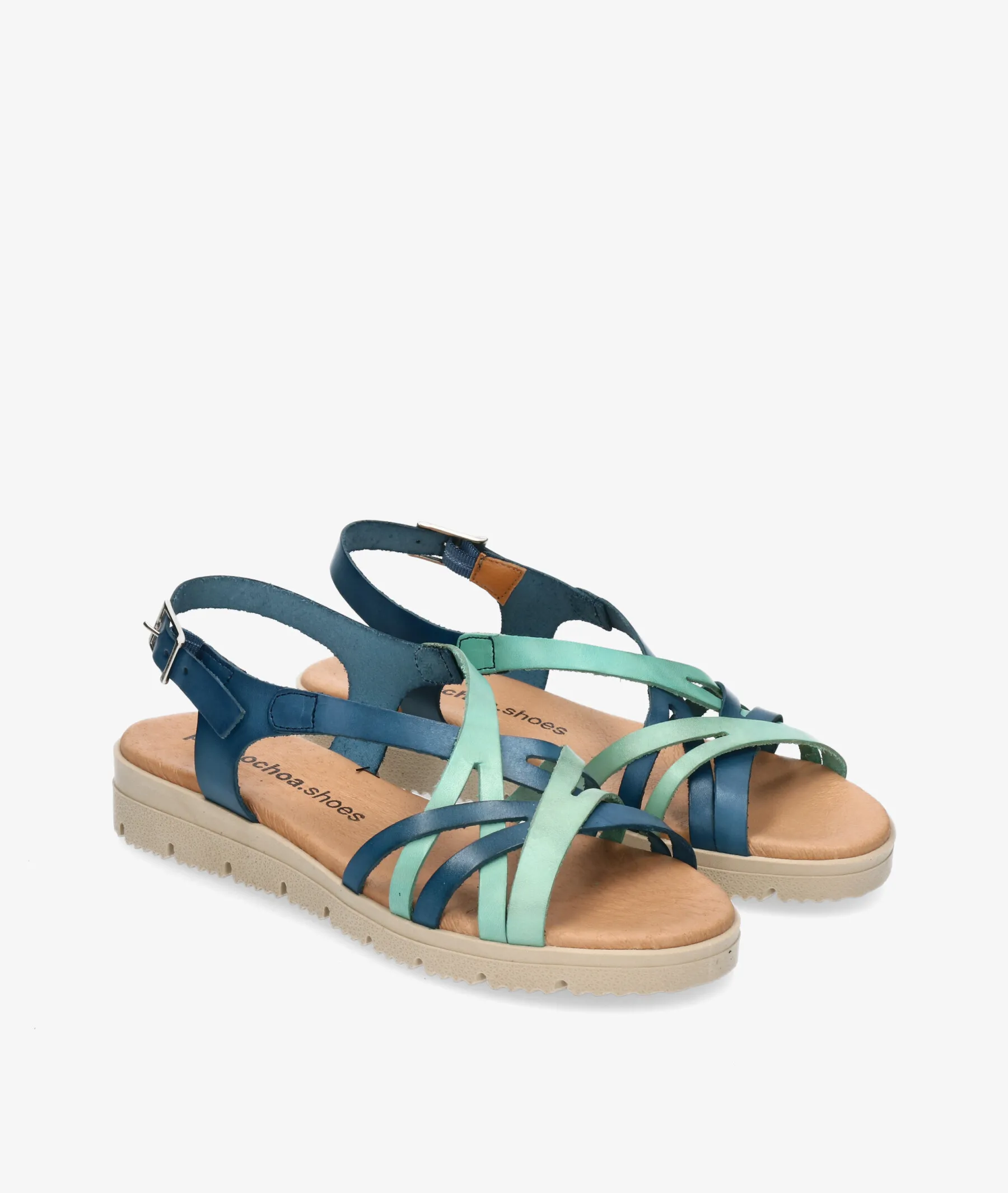 Sandalias pabloochoa.shoes 6037 en azul marino