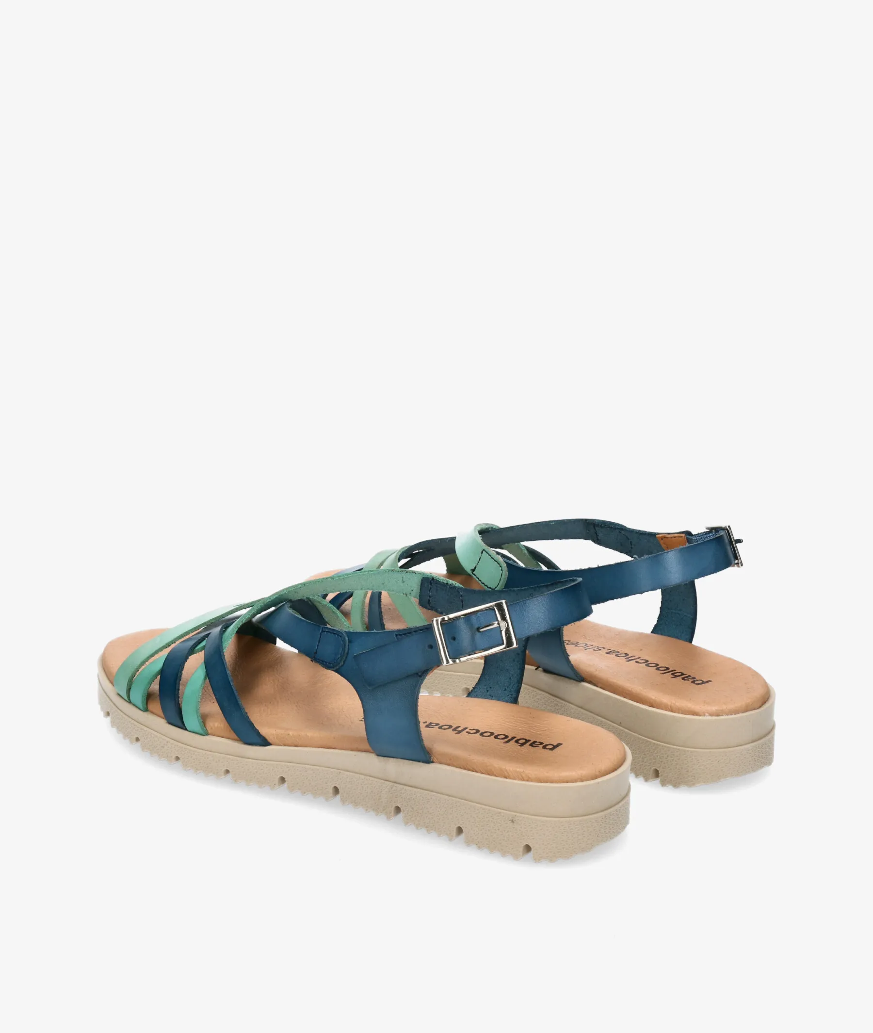 Sandalias pabloochoa.shoes 6037 en azul marino