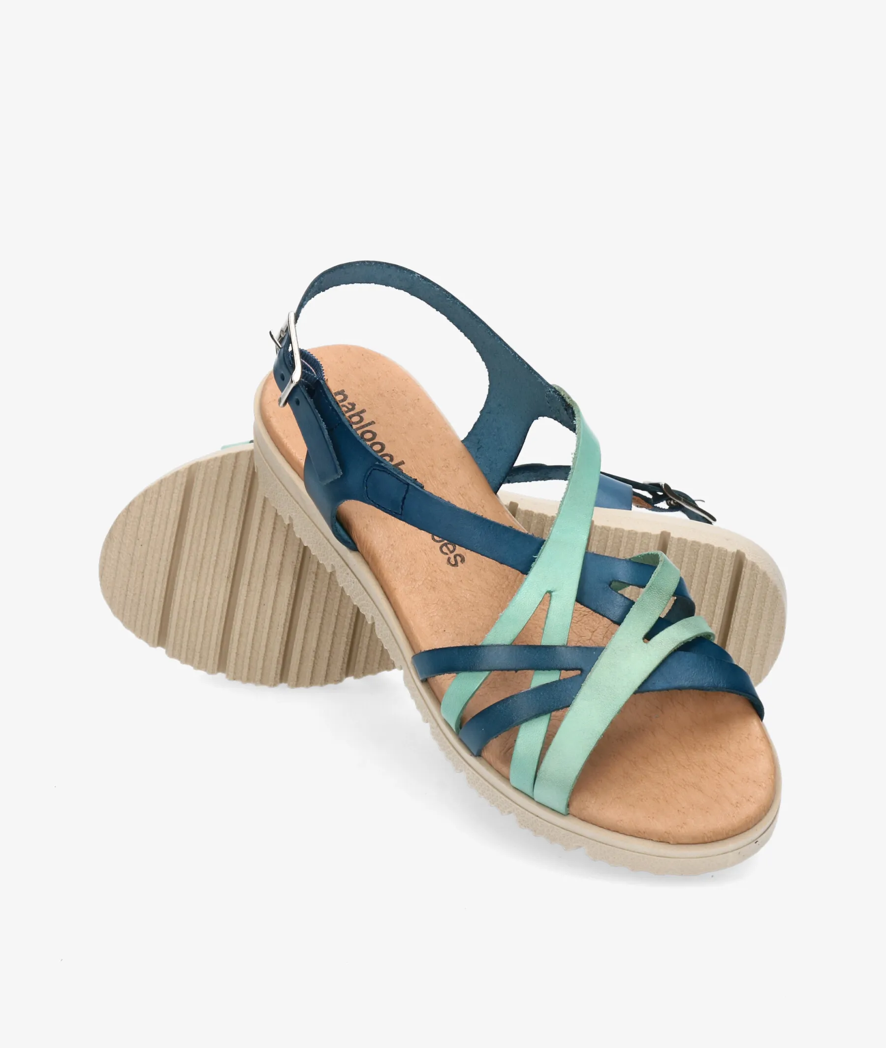 Sandalias pabloochoa.shoes 6037 en azul marino
