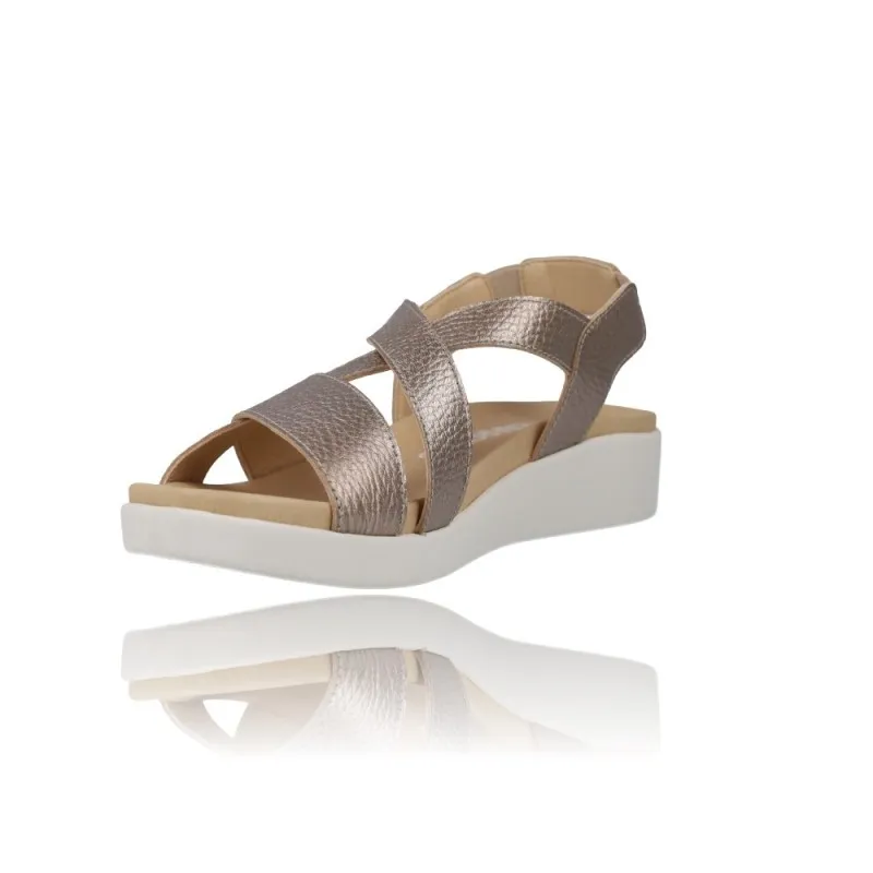 SANDALIAS PARA MUJER CON CUñA PEPE MENARGUES MODELO 10517  CóMODAS