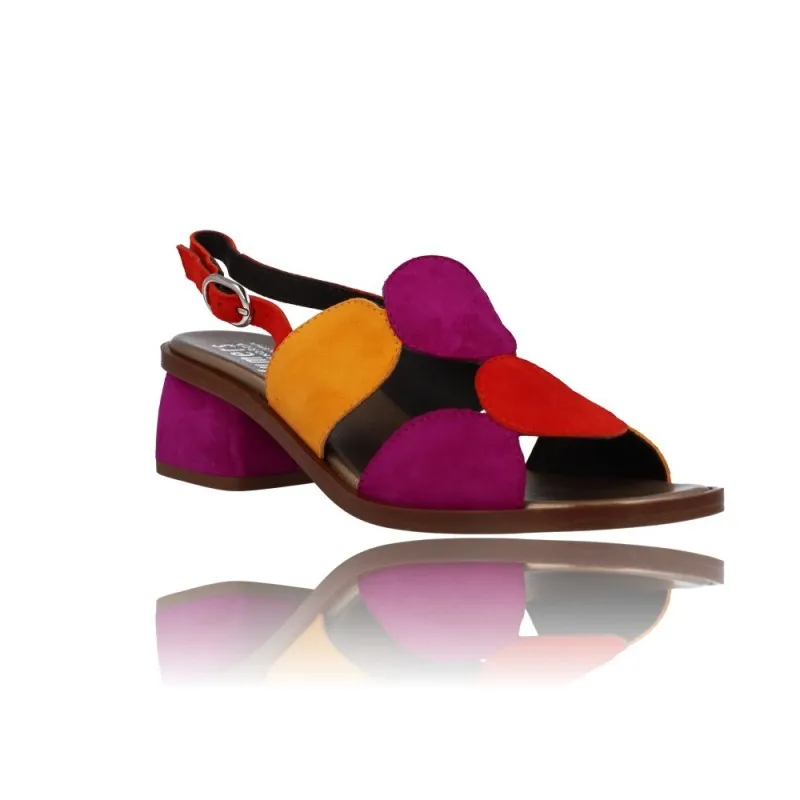 SANDALIAS PARA MUJER DE PLUMERS 3612  TACóN Y COLORES