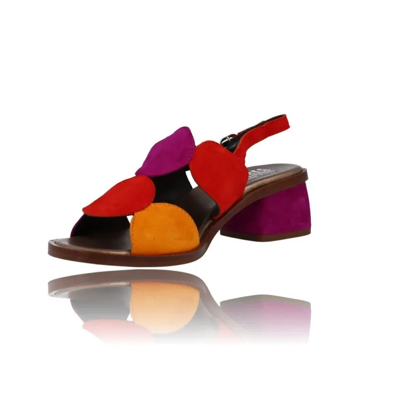 SANDALIAS PARA MUJER DE PLUMERS 3612  TACóN Y COLORES