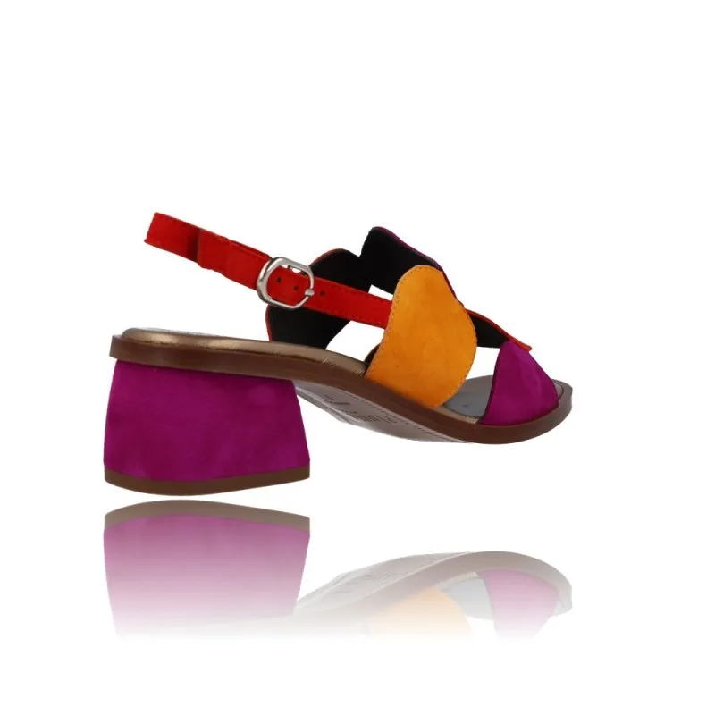 SANDALIAS PARA MUJER DE PLUMERS 3612  TACóN Y COLORES