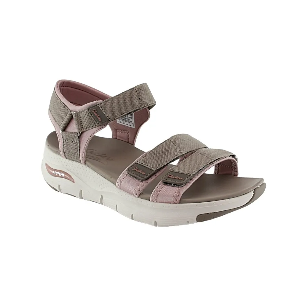 Sandalias Skechers Arch Fit Beige