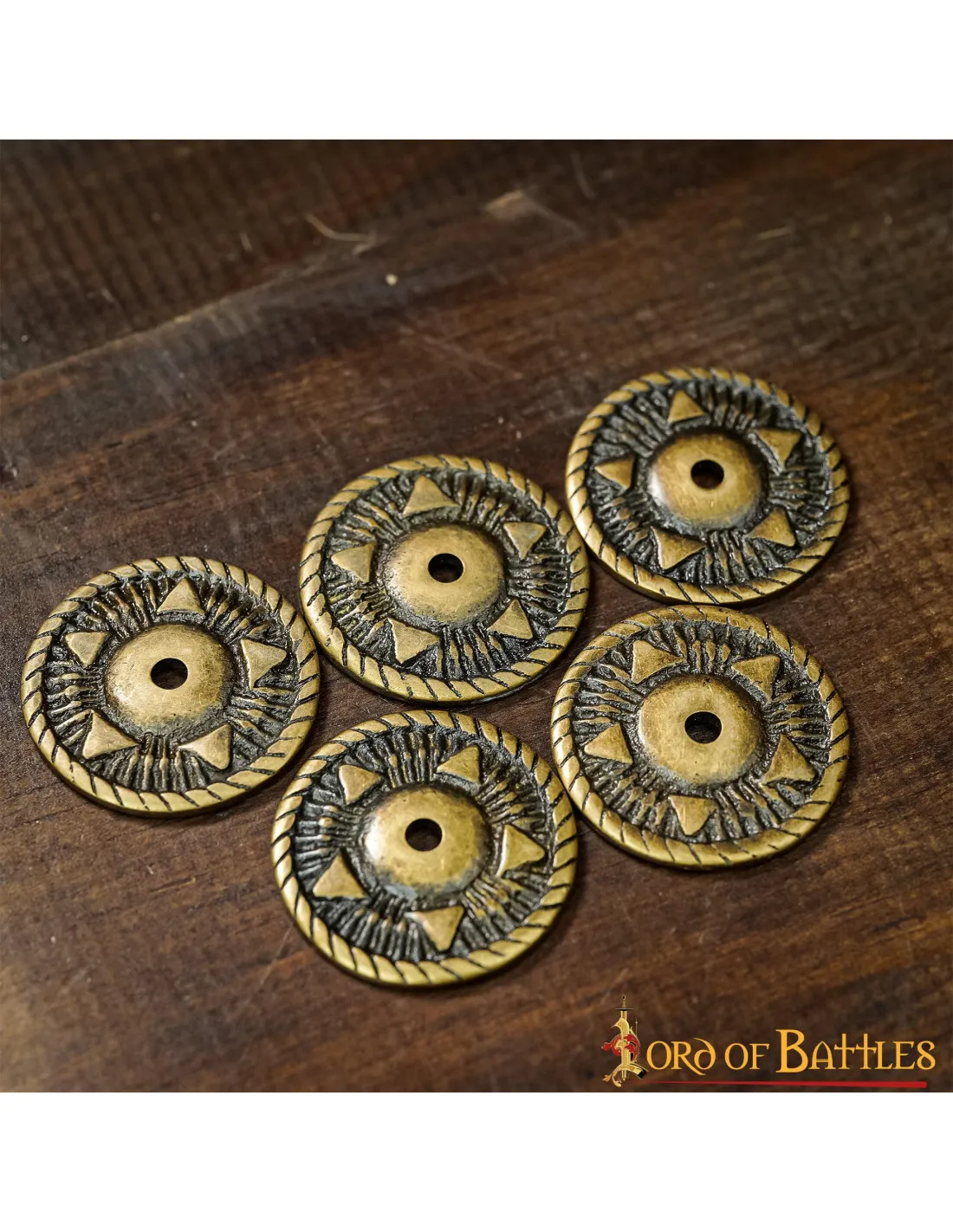 Set 5 adornos pentagrama para ropa, cuero o bolsos