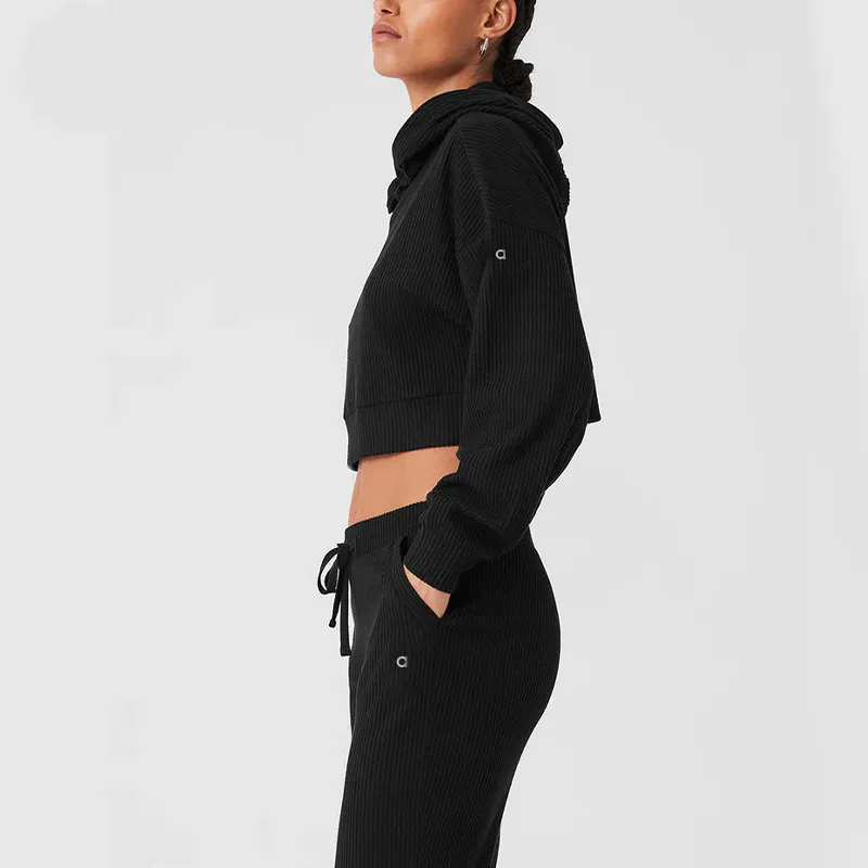 Sets de yoga Diseñador de sudadera con capucha con capucha de lujo traje de damas de lujo calientes sudaderas plateadas 3D logot