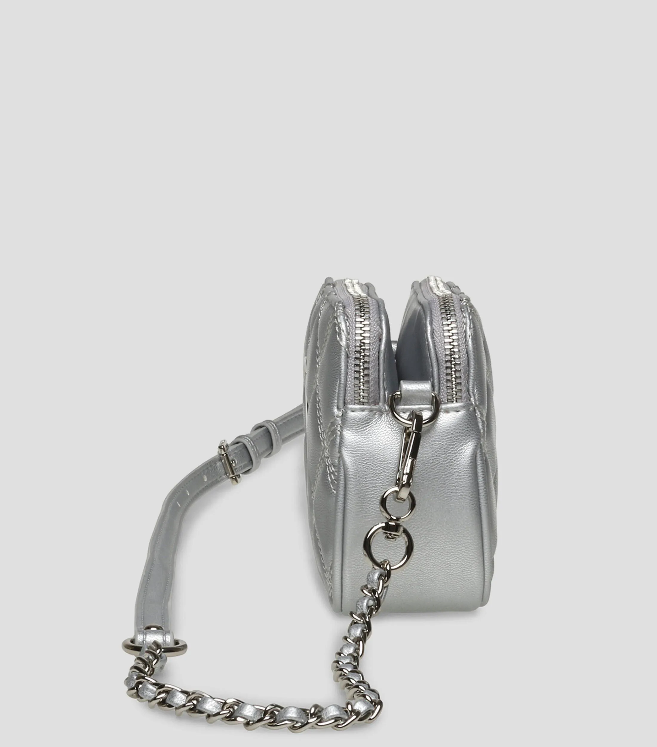Steve Madden Bolso crossbody plateado capitonado Mujer