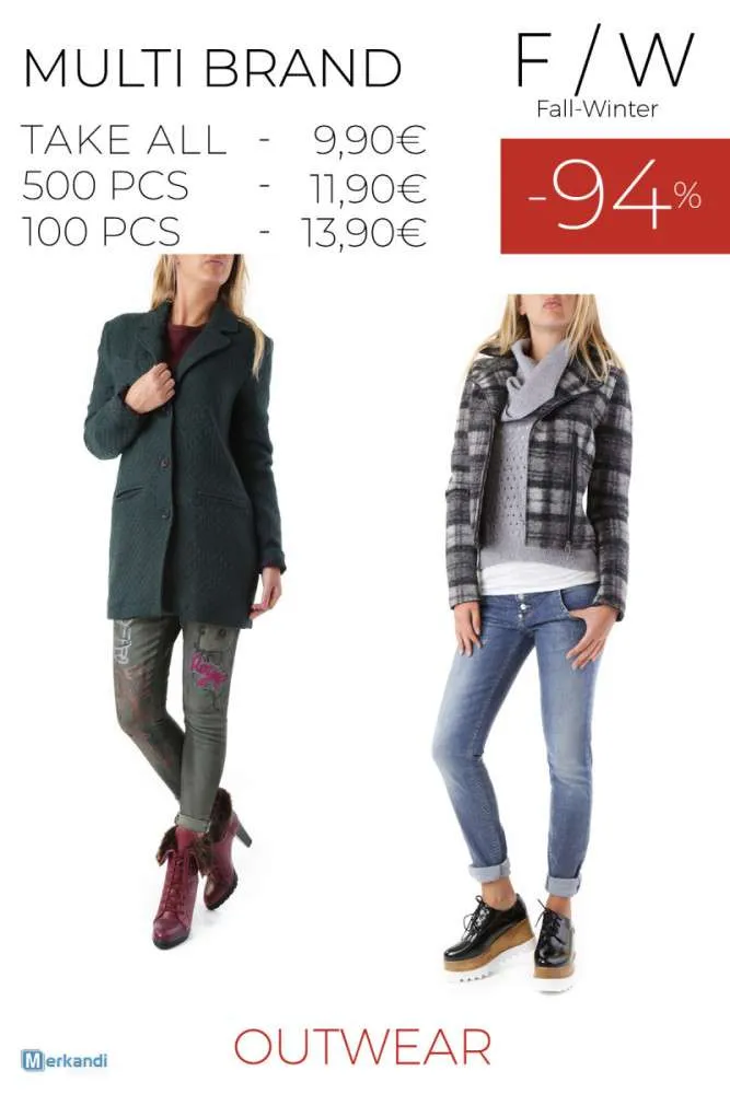 STOCK DE ABRIGOS DE MUJER