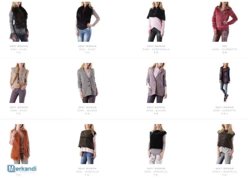 STOCK DE ABRIGOS DE MUJER
