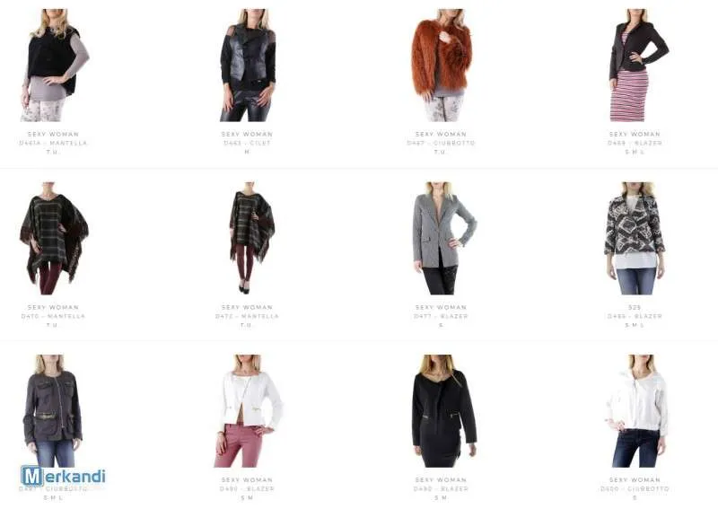 STOCK DE ABRIGOS DE MUJER