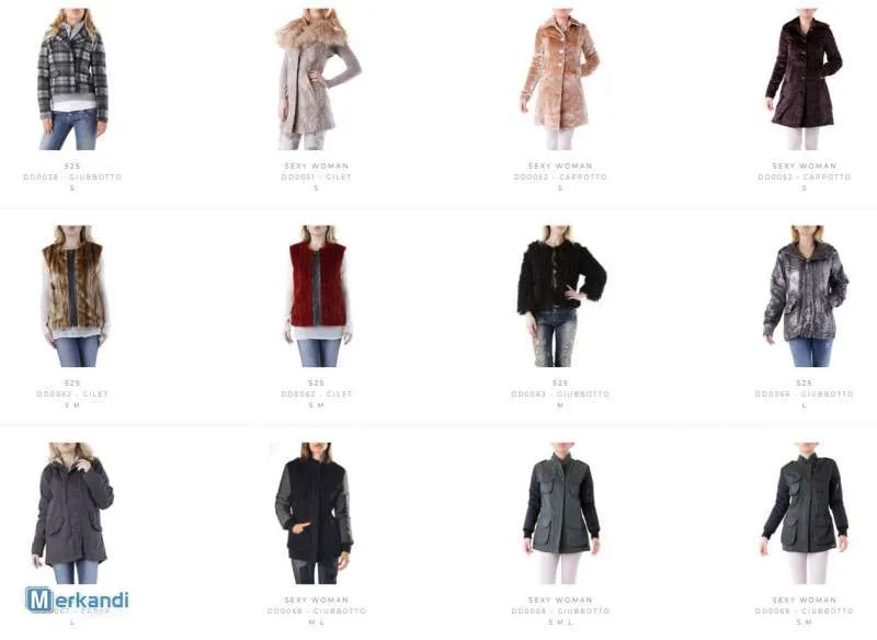 STOCK DE ABRIGOS DE MUJER