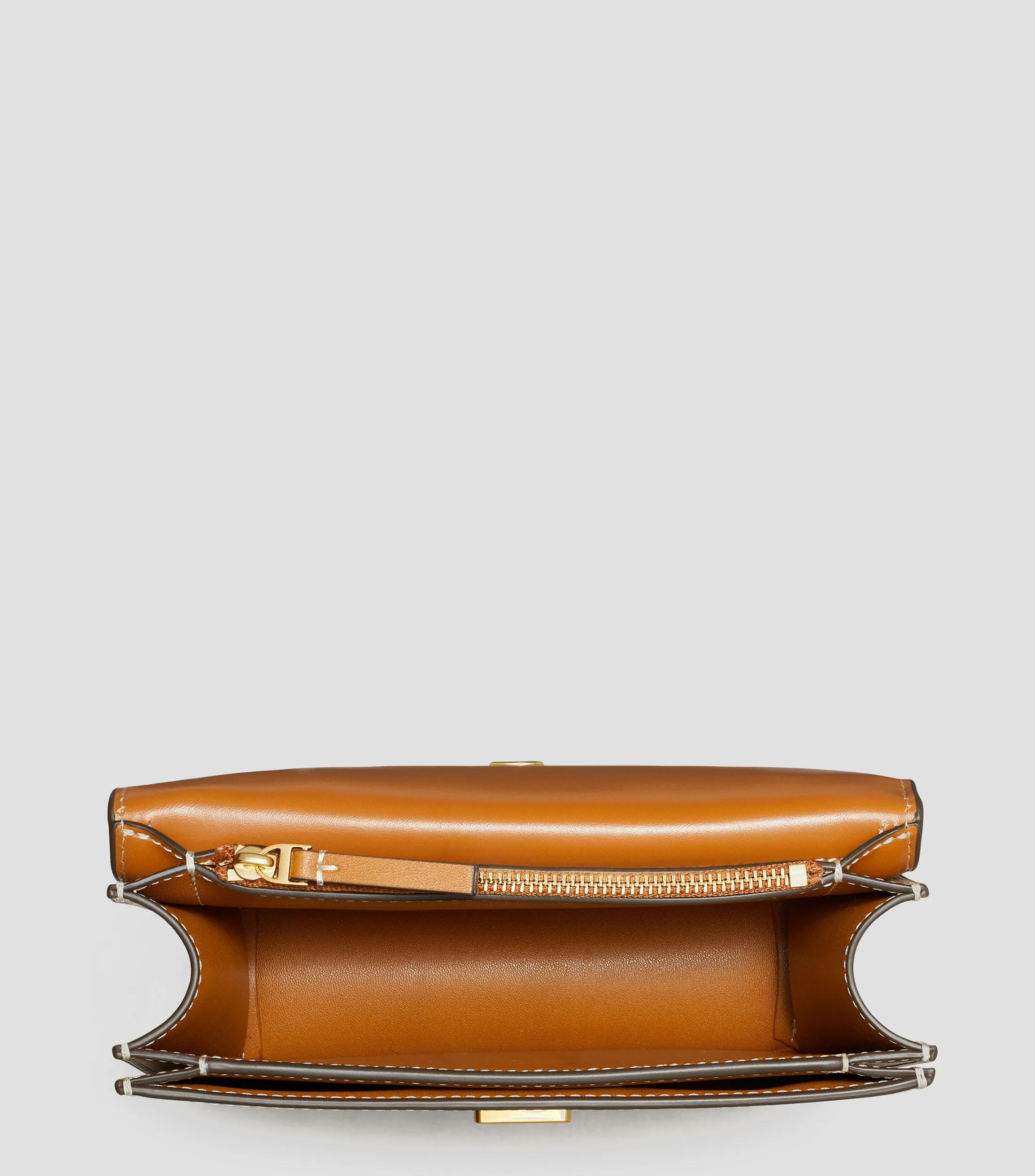 Tory Burch Bolso shoulder en piel Eleanor con logo