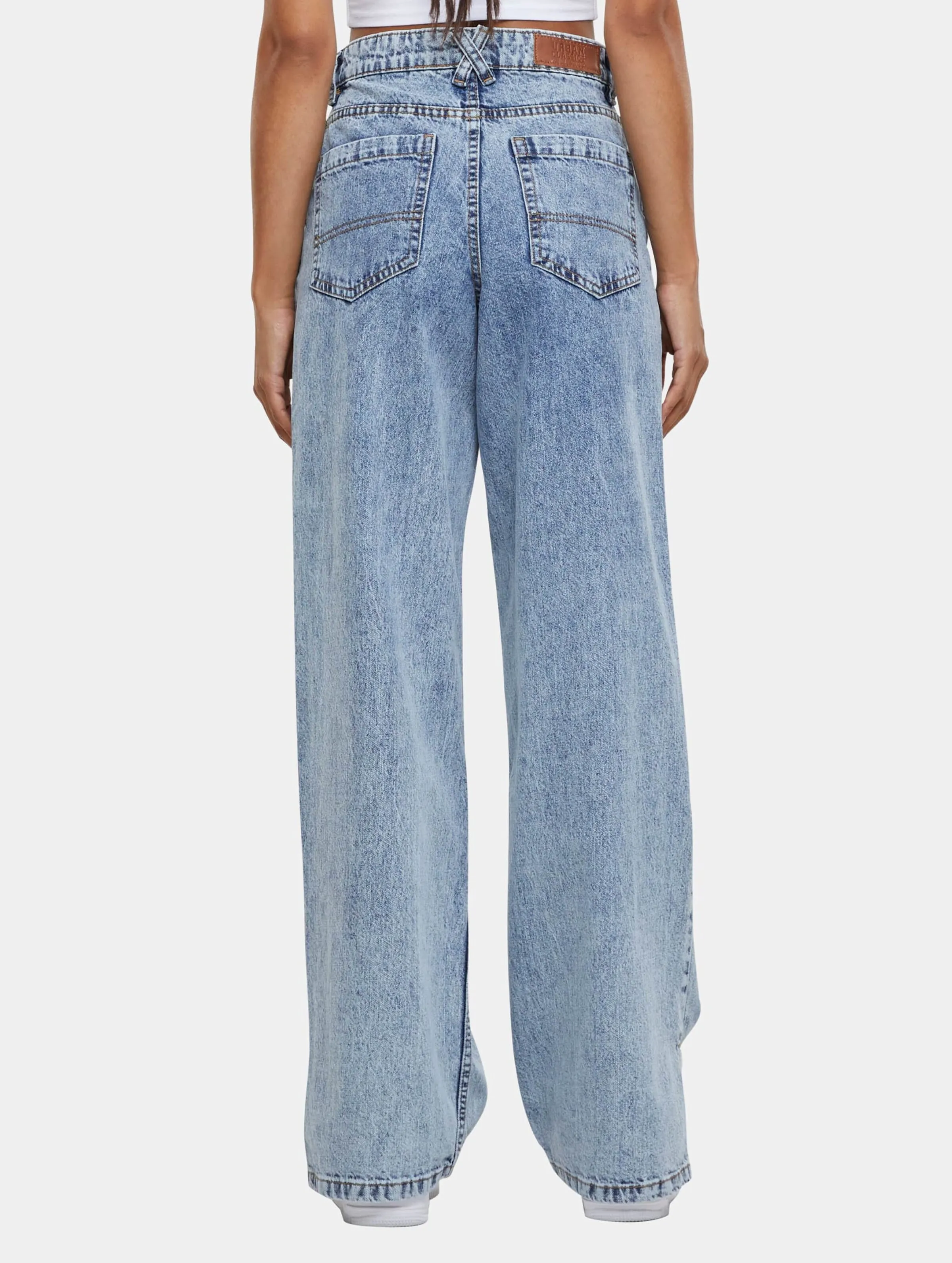 Urban Classics Urban Classics Wide Leg Slit Denim Loose Fit Jeans