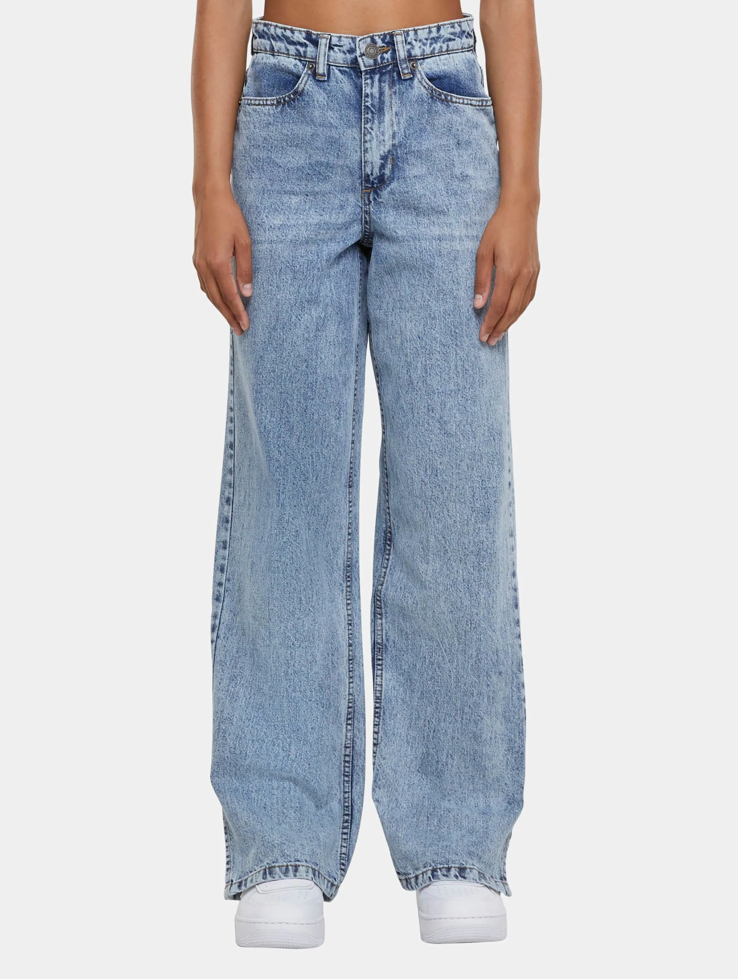 Urban Classics Urban Classics Wide Leg Slit Denim Loose Fit Jeans
