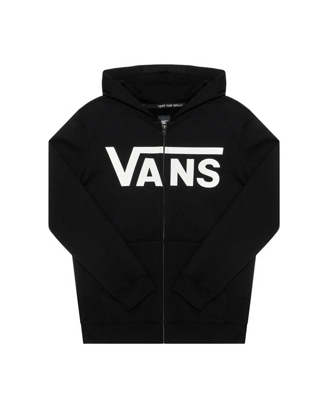 VANS CLASSIC ZIP HOODIE II  NEGRO/BLANCO  SUDADERAS CON CAPUCHA