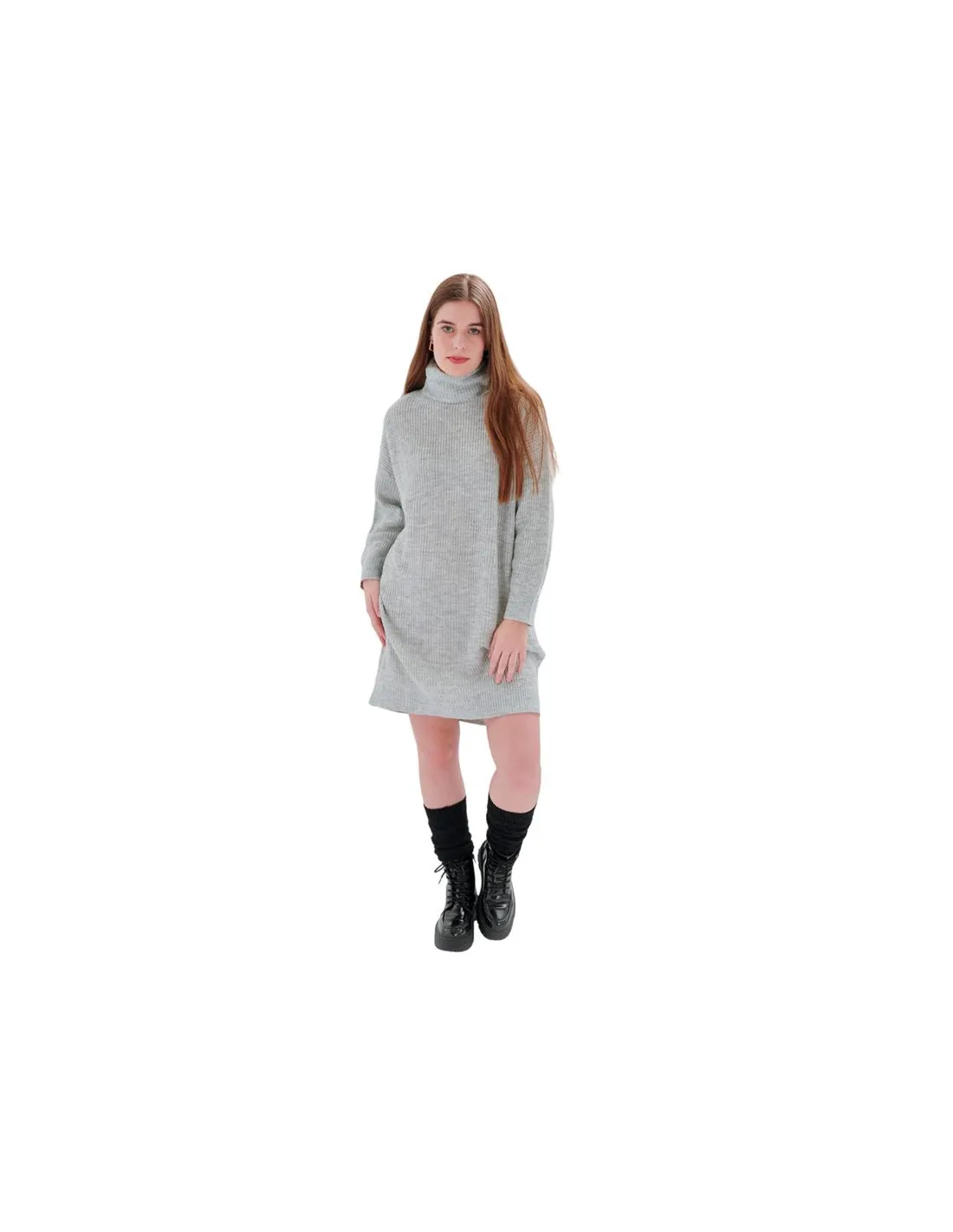 Vestido 24Colours Mujer grey