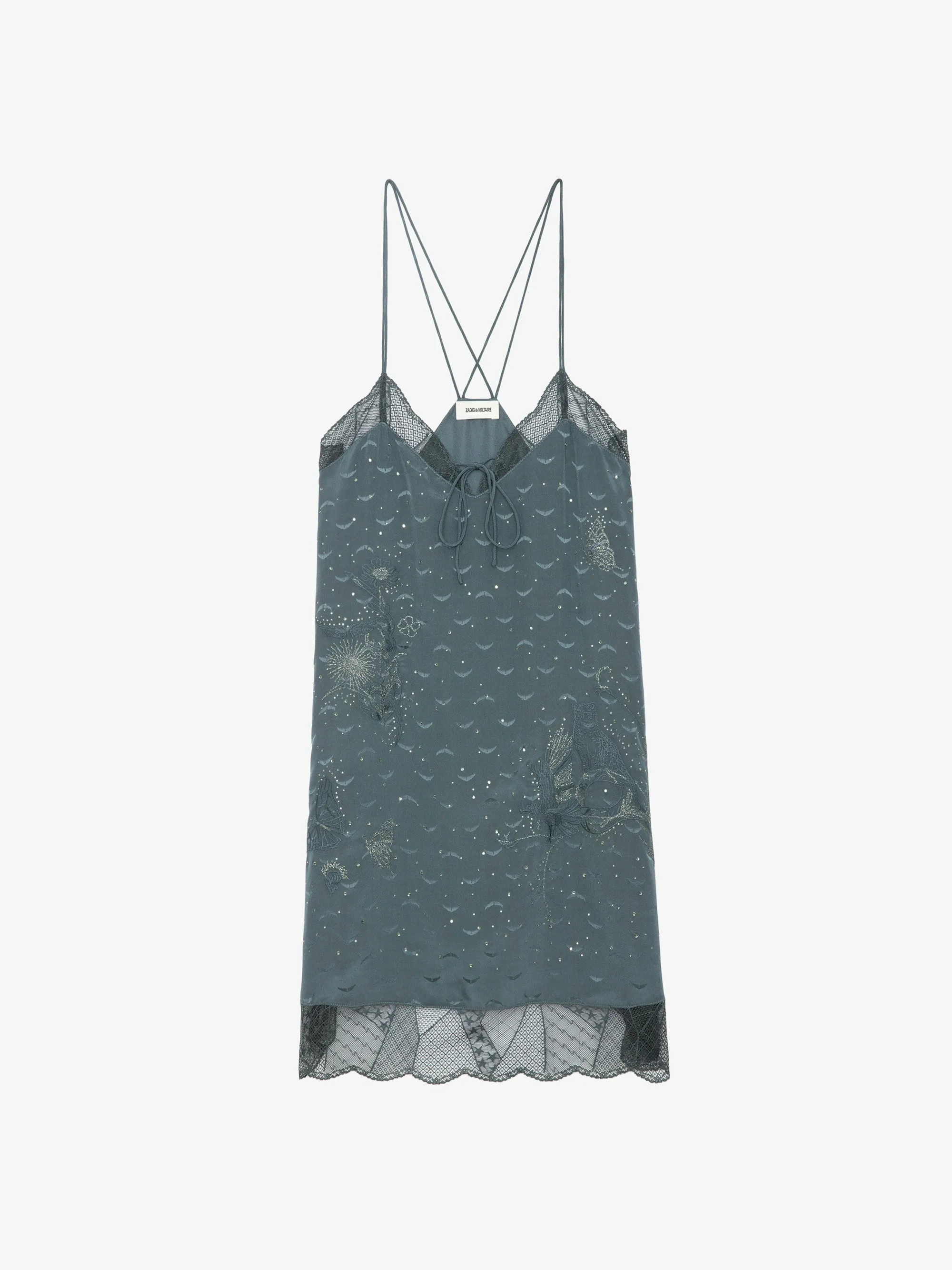 Vestido de Seda Calissa Jacquard