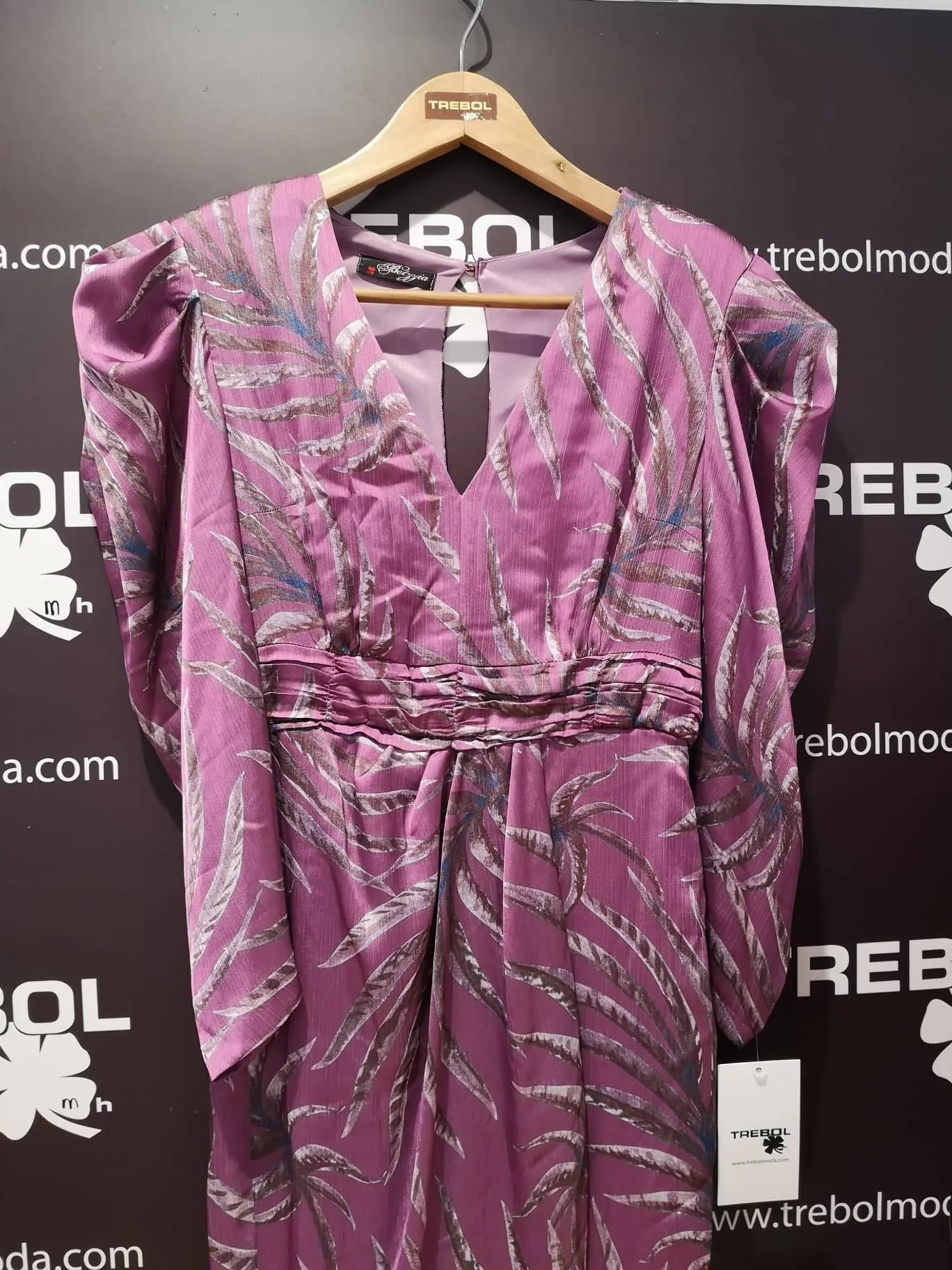 Vestido midi estampado