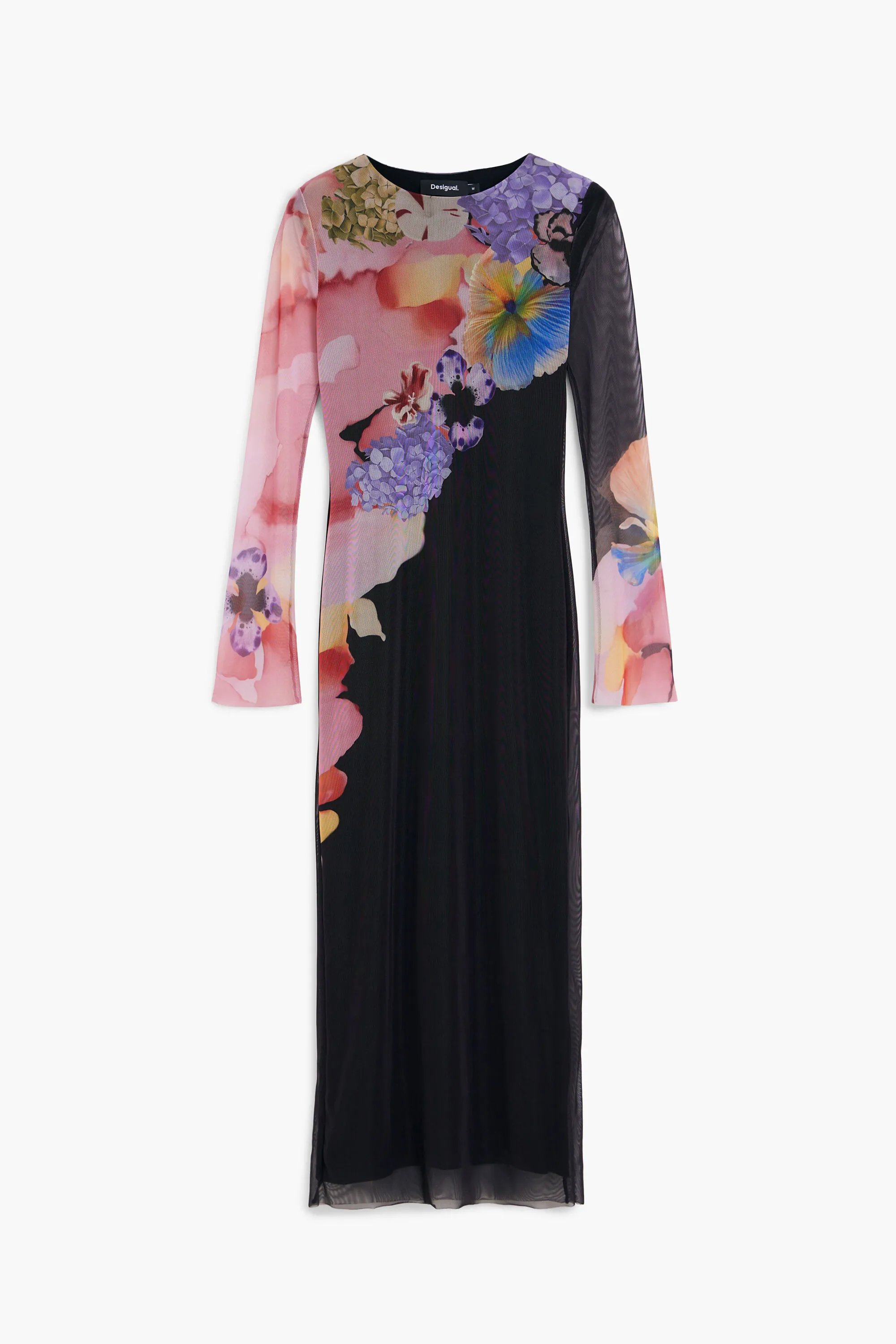 Vestido midi flores