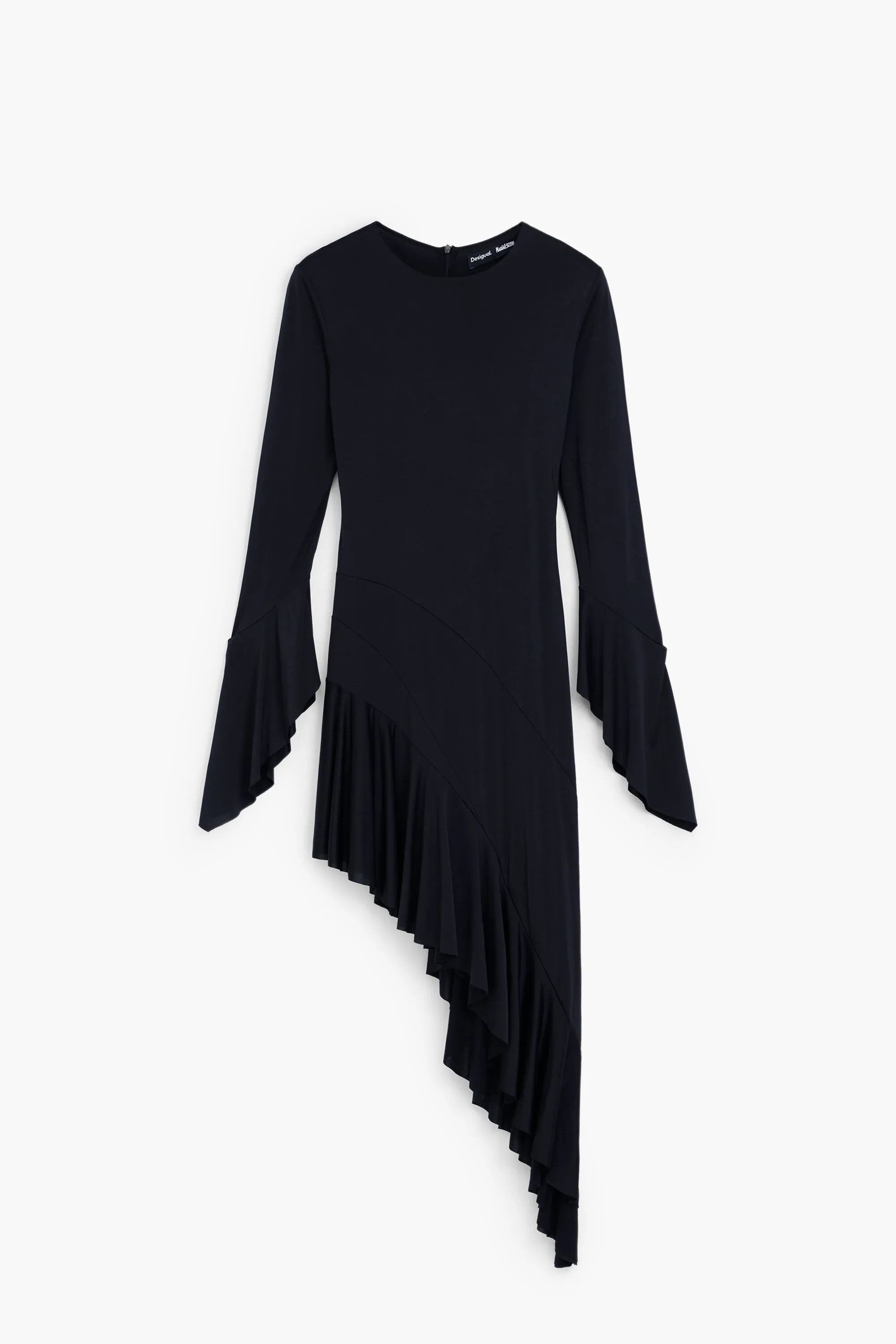 Vestido negro asimétrico María Escoté