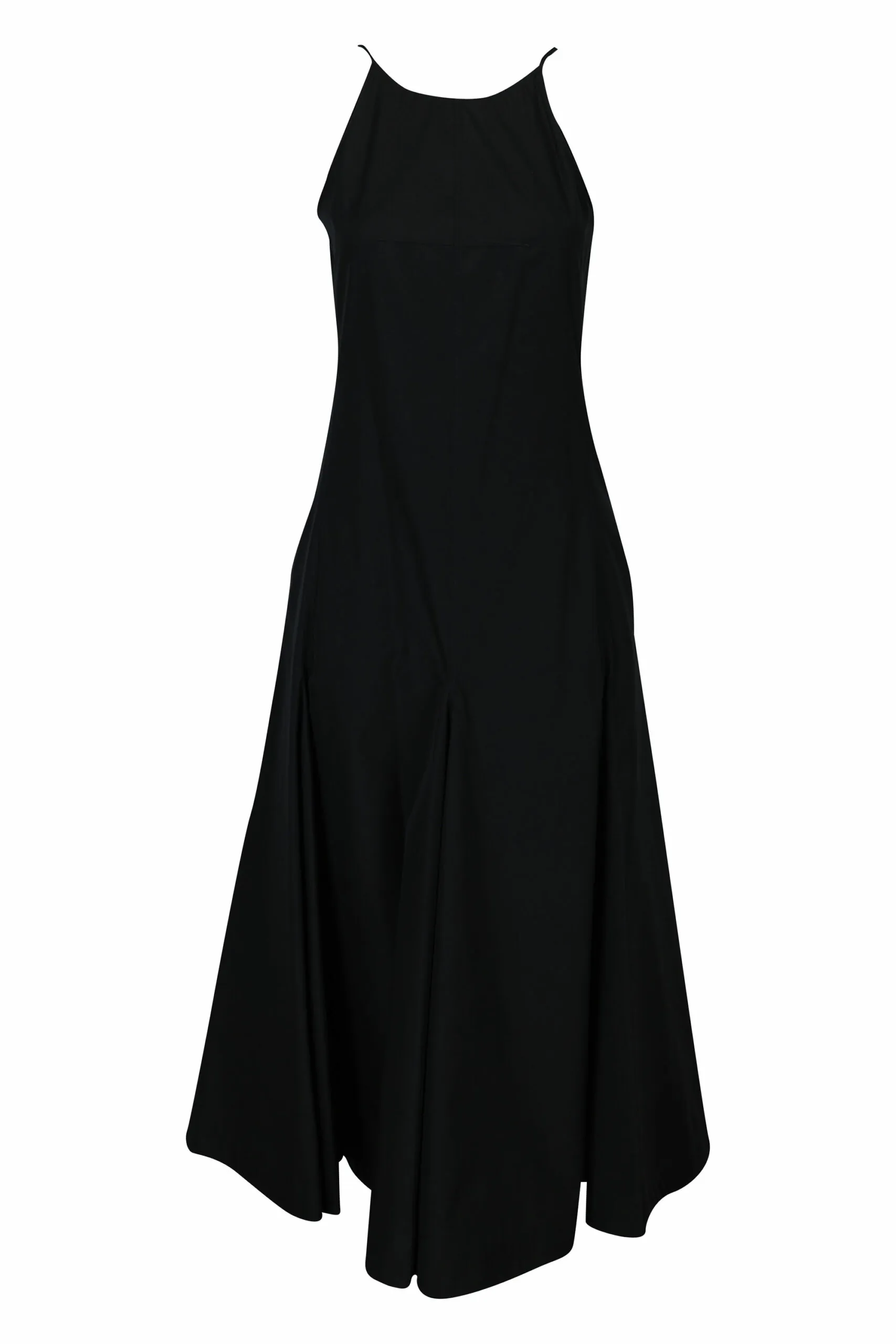 Vestido negro de algodón