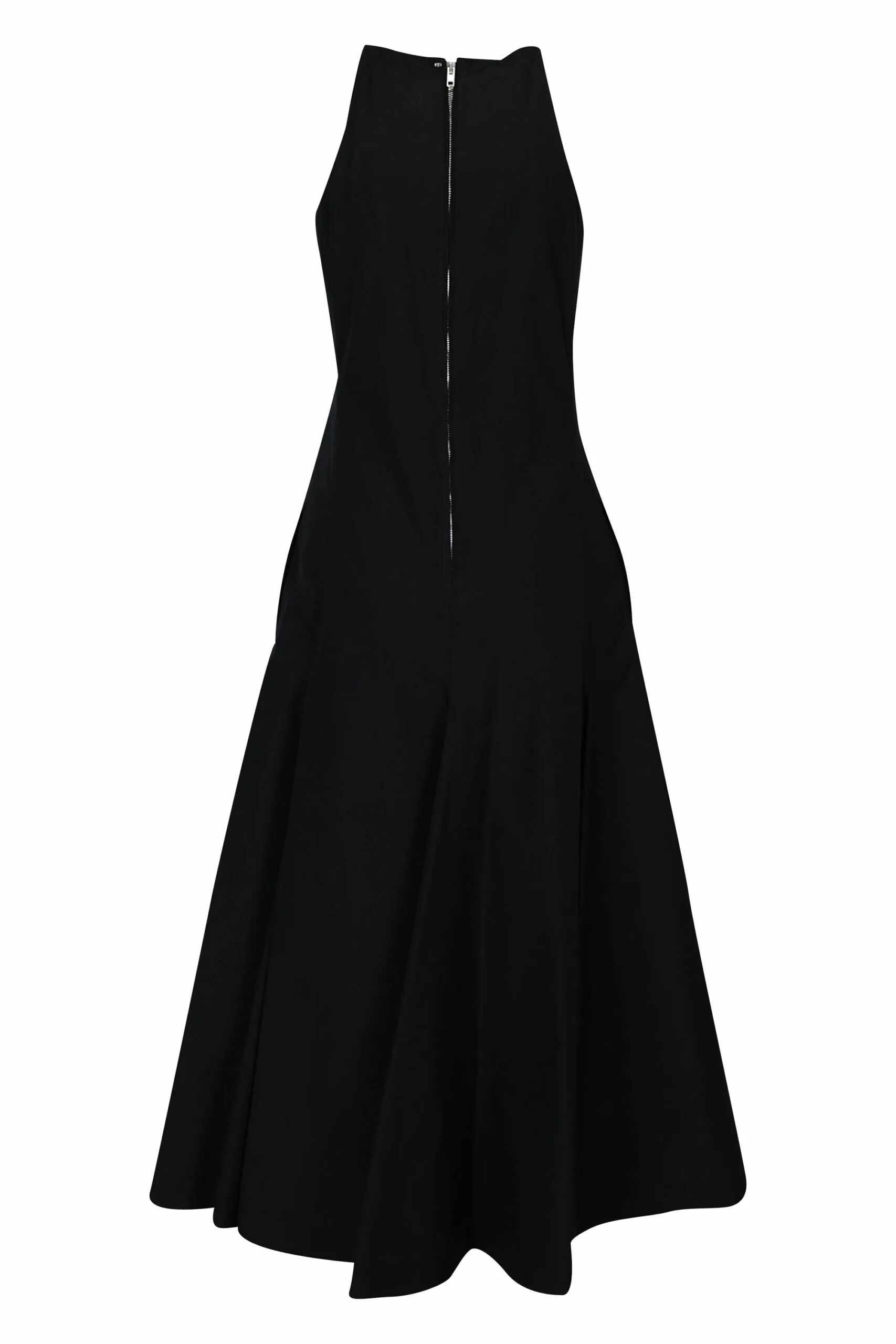 Vestido negro de algodón